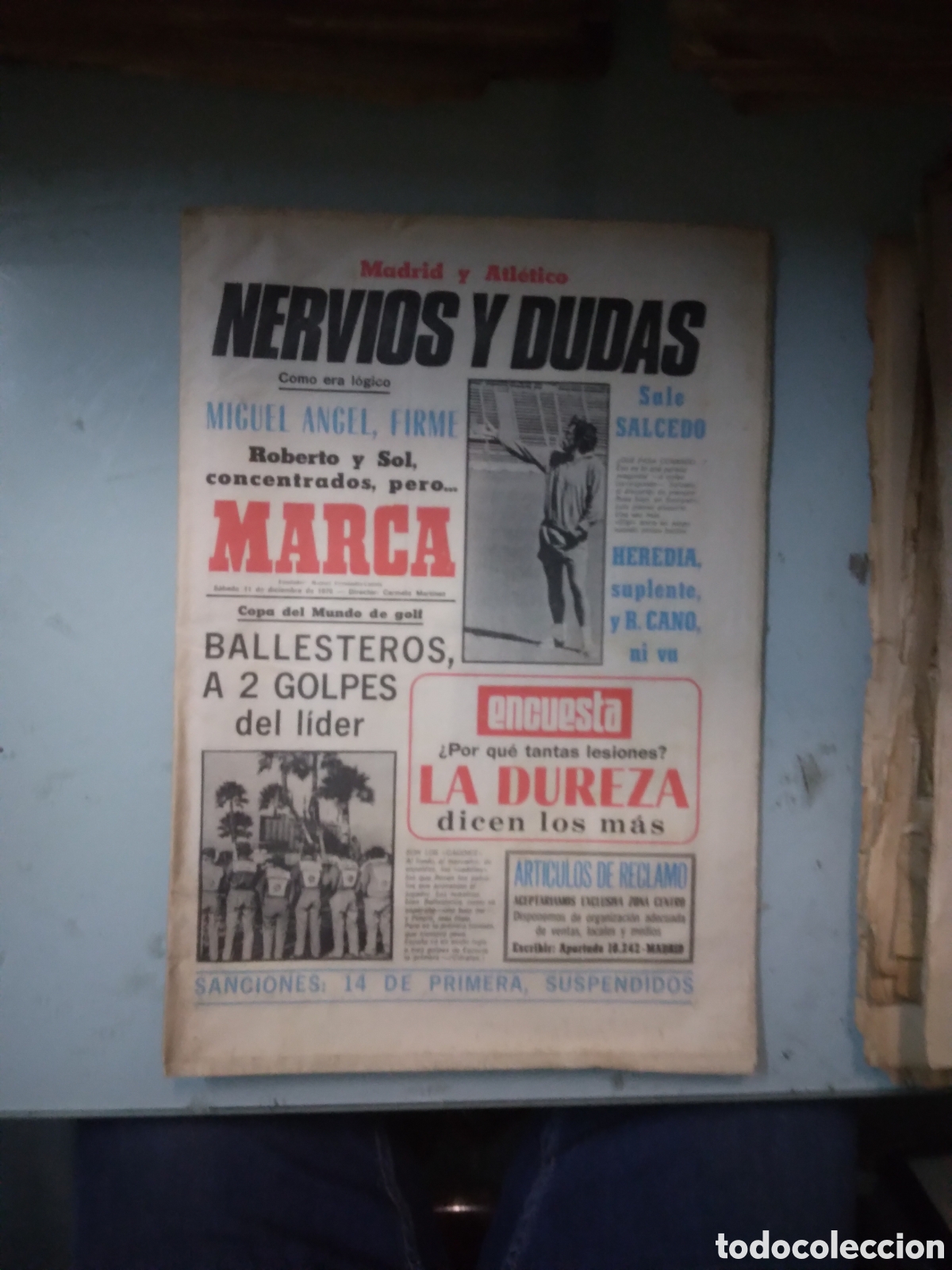 Coleccionismo deportivo: Marca, 1976, 11 diciembre - Foto 1