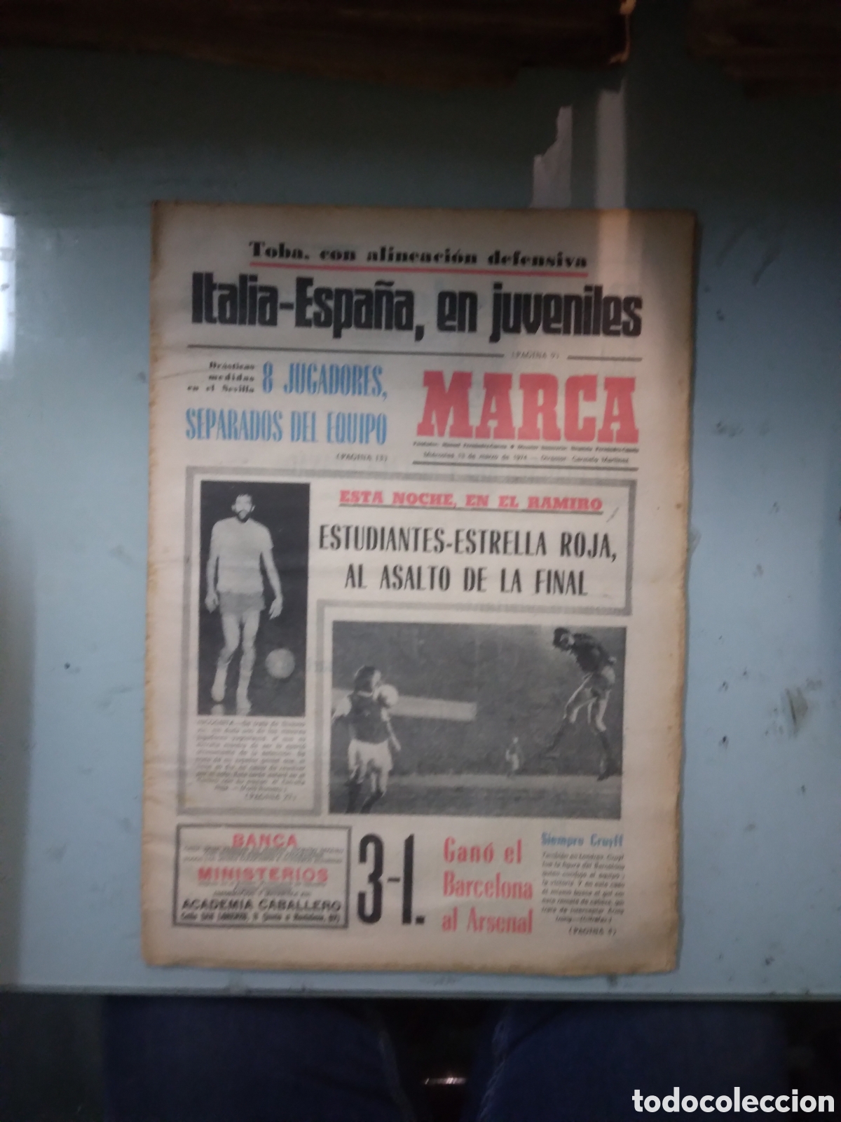 Coleccionismo deportivo: Marca, 1974,13 marzo - Foto 1