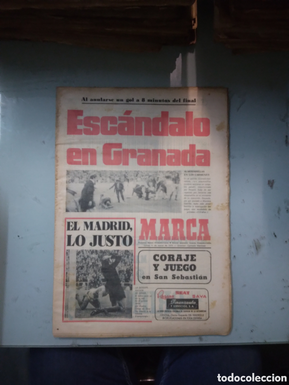 Coleccionismo deportivo: Marca, 1974,11 marzo - Foto 1