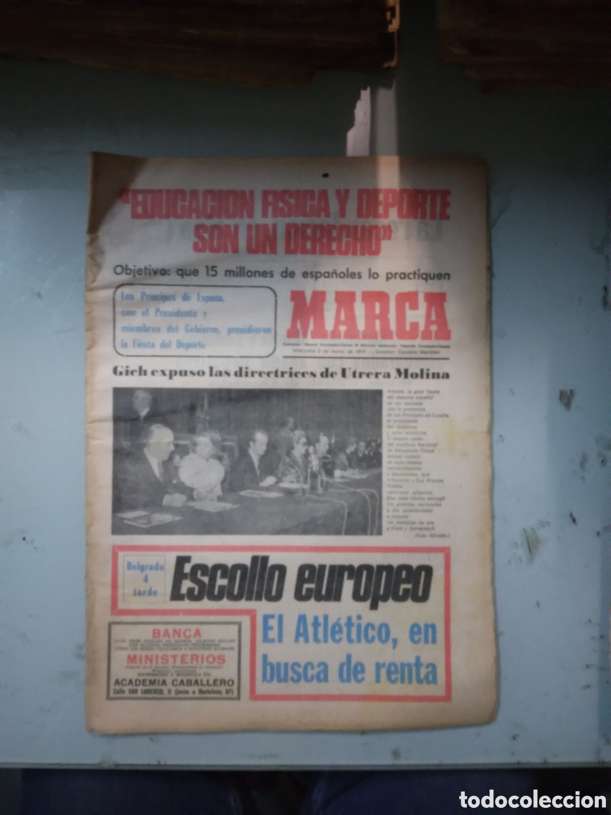 Collectionnisme sportif: Marca, 1974,6 marzo