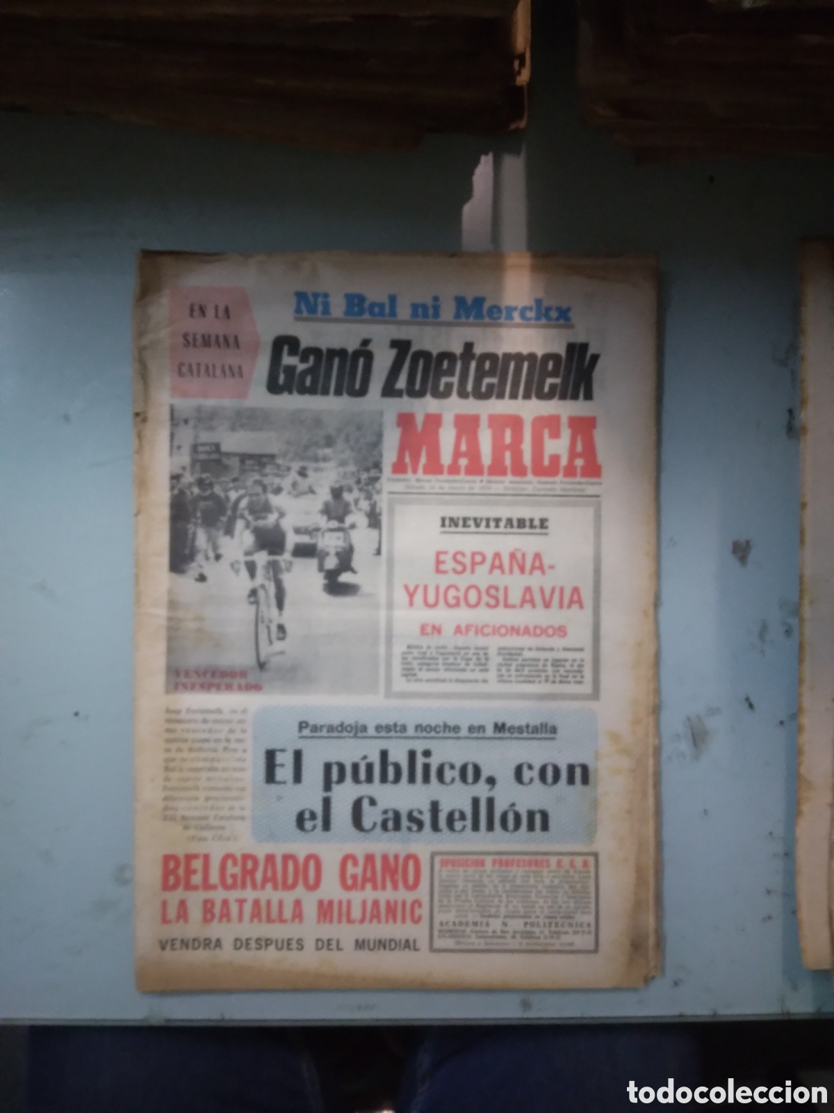 Collectionnisme sportif: Marca, 1974,30 marzo
