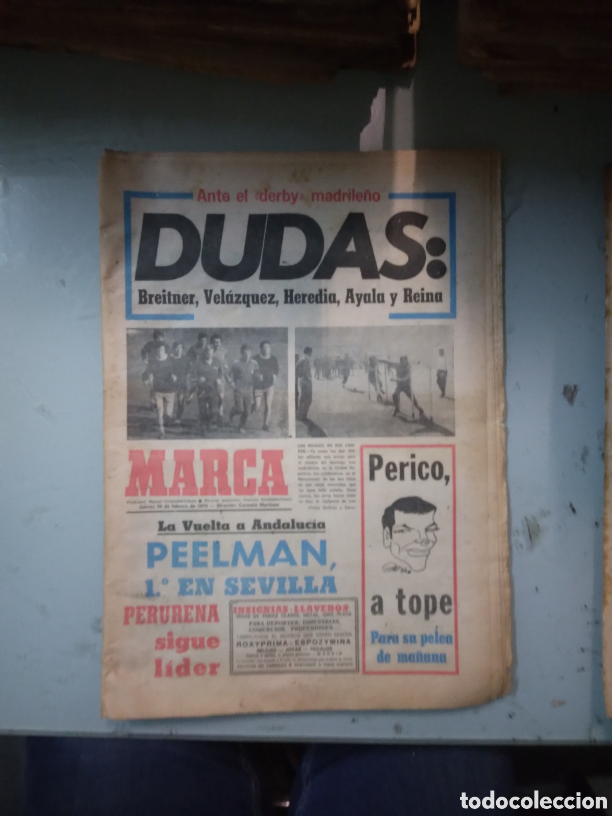 Collectionnisme sportif: Marca, 1975, 20 febrero