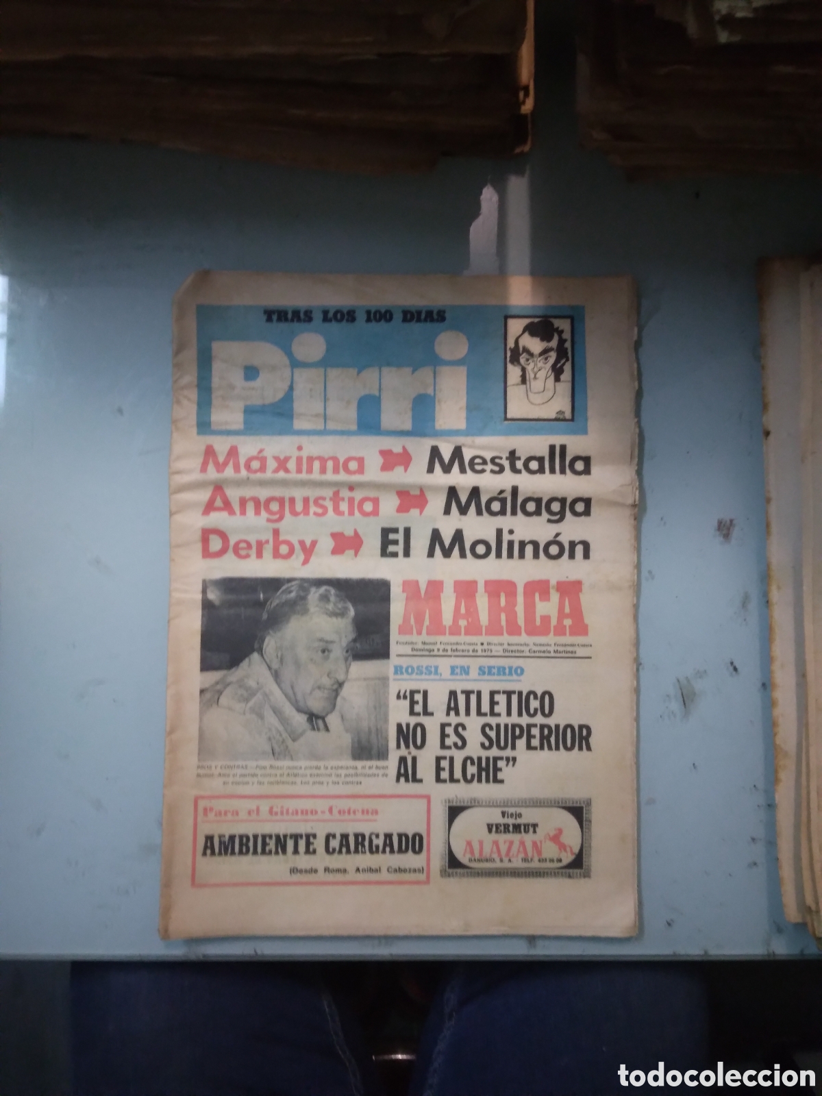 Collectionnisme sportif: Marca, 1975, 9 febrero