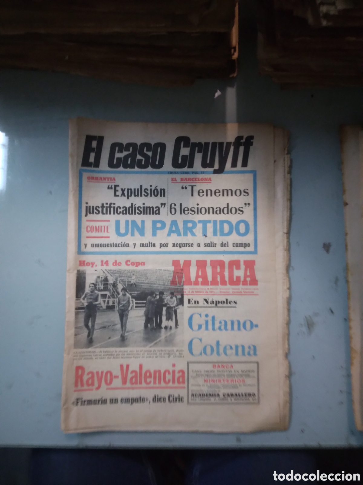 Collectionnisme sportif: Marca, 1975, 12 febrero