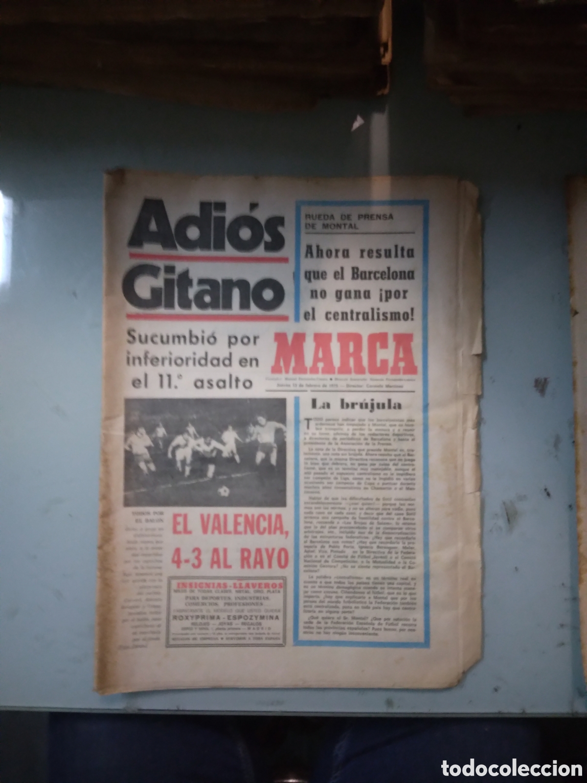 Collectionnisme sportif: Marca, 1975, 13 febrero