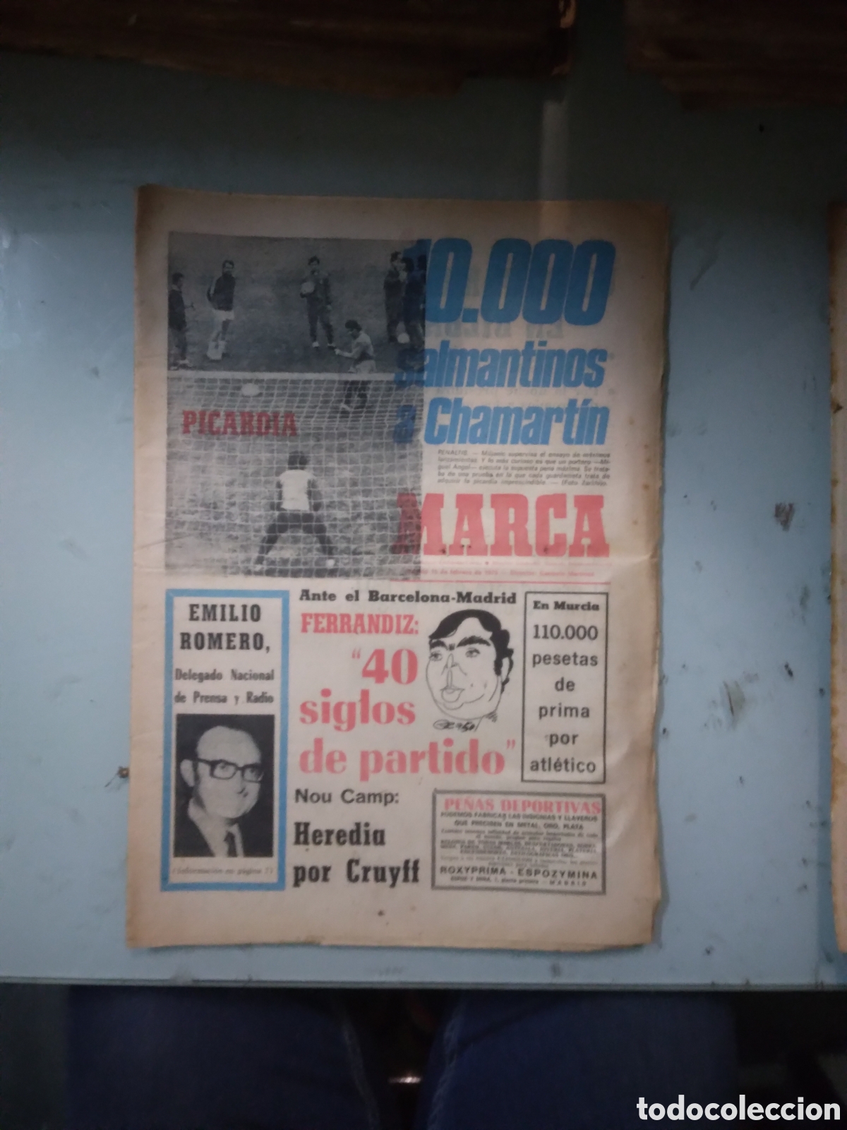 Collectionnisme sportif: Marca, 1975, 15 febrero