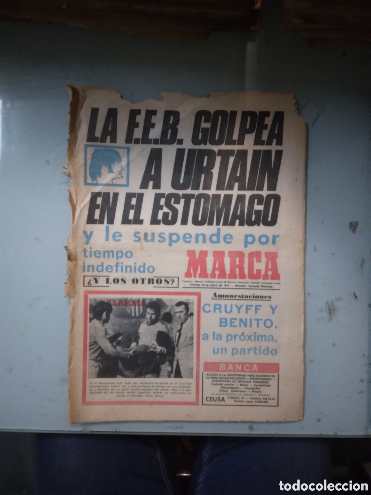 Collectionnisme sportif: Marca, 1975, 10 enero