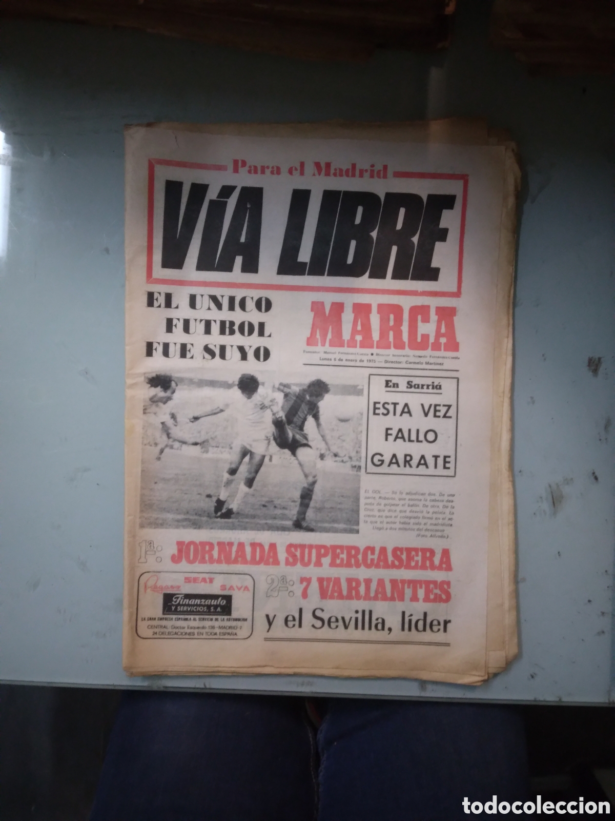 Coleccionismo deportivo: Marca, 1975, 6 enero - Foto 1