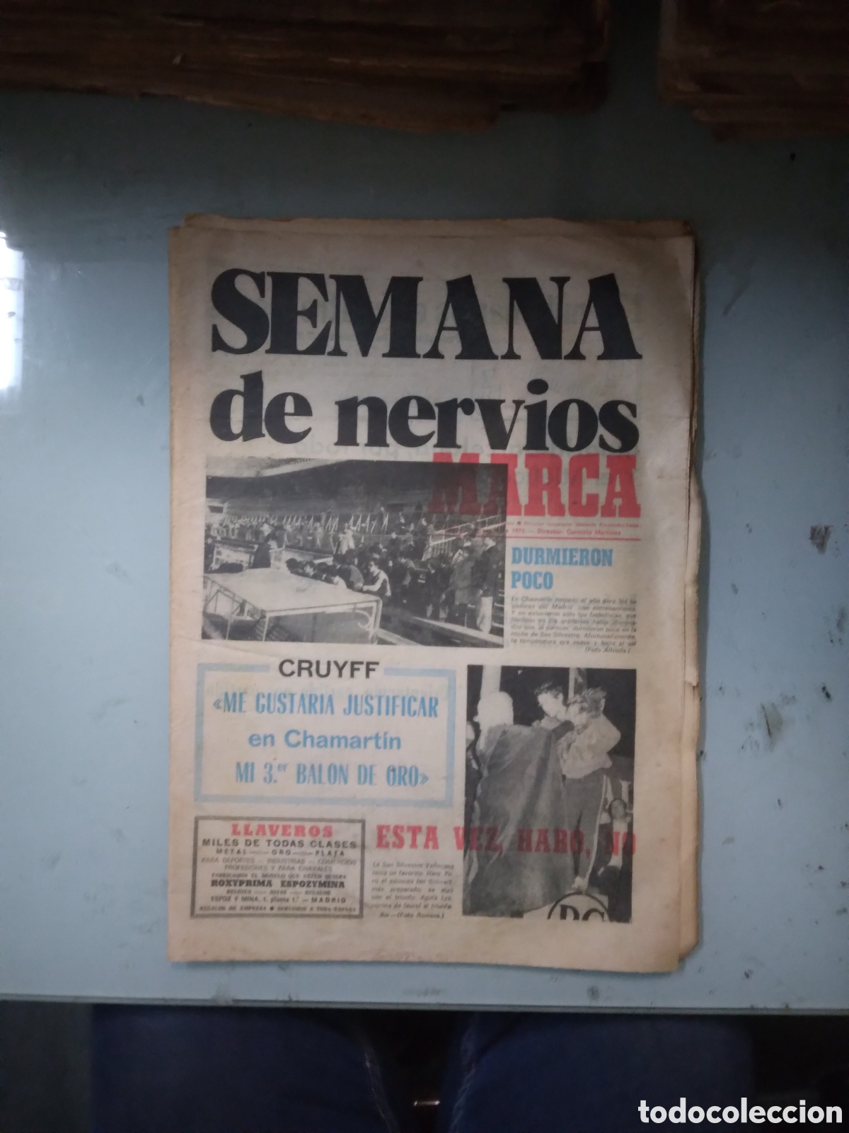 Coleccionismo deportivo: Marca, 1975, 2 enero - Foto 1