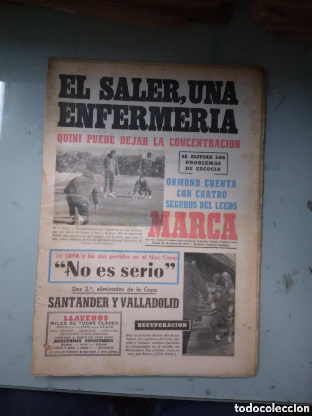 Coleccionismo deportivo: Marca, 1975, 30 enero - Foto 1