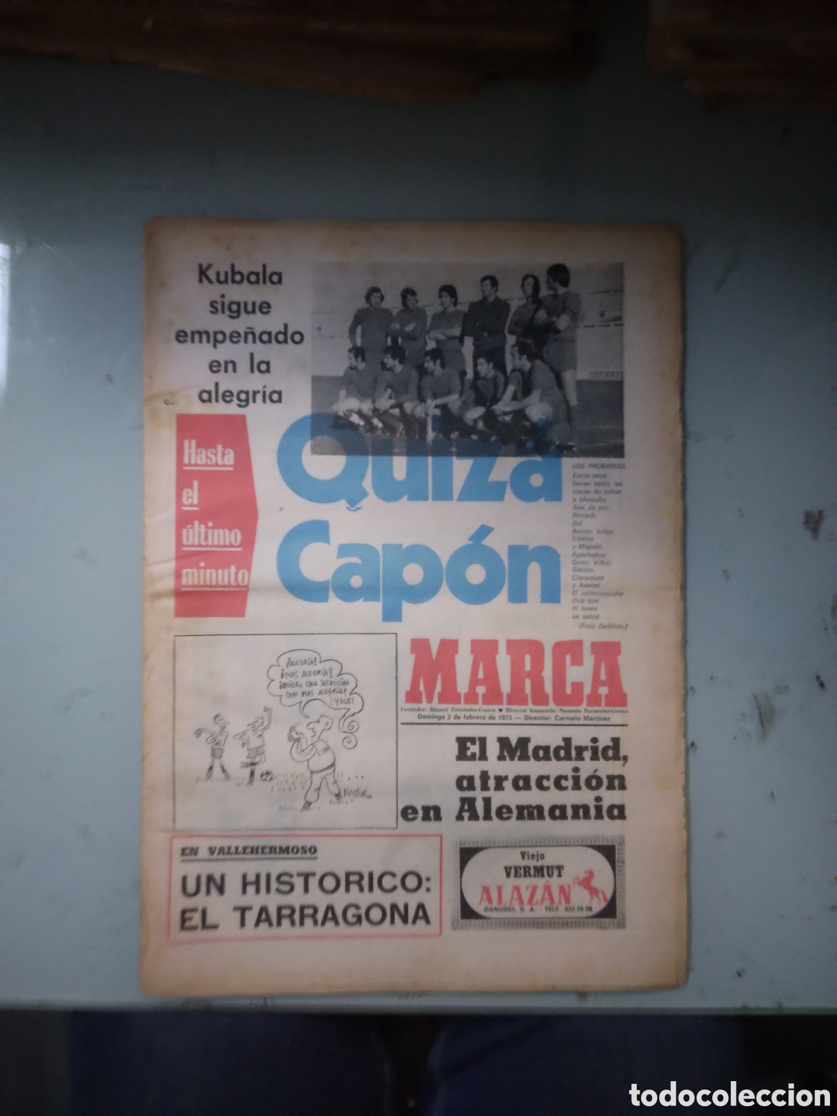 Collectionnisme sportif: Marca, 1975, 2 febrero