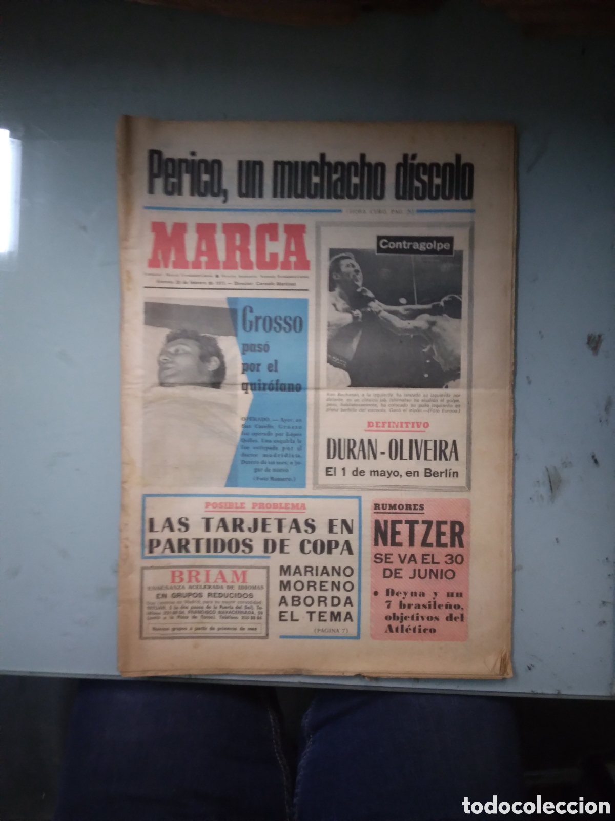 Collectionnisme sportif: Marca, 1975 , 28 febrero