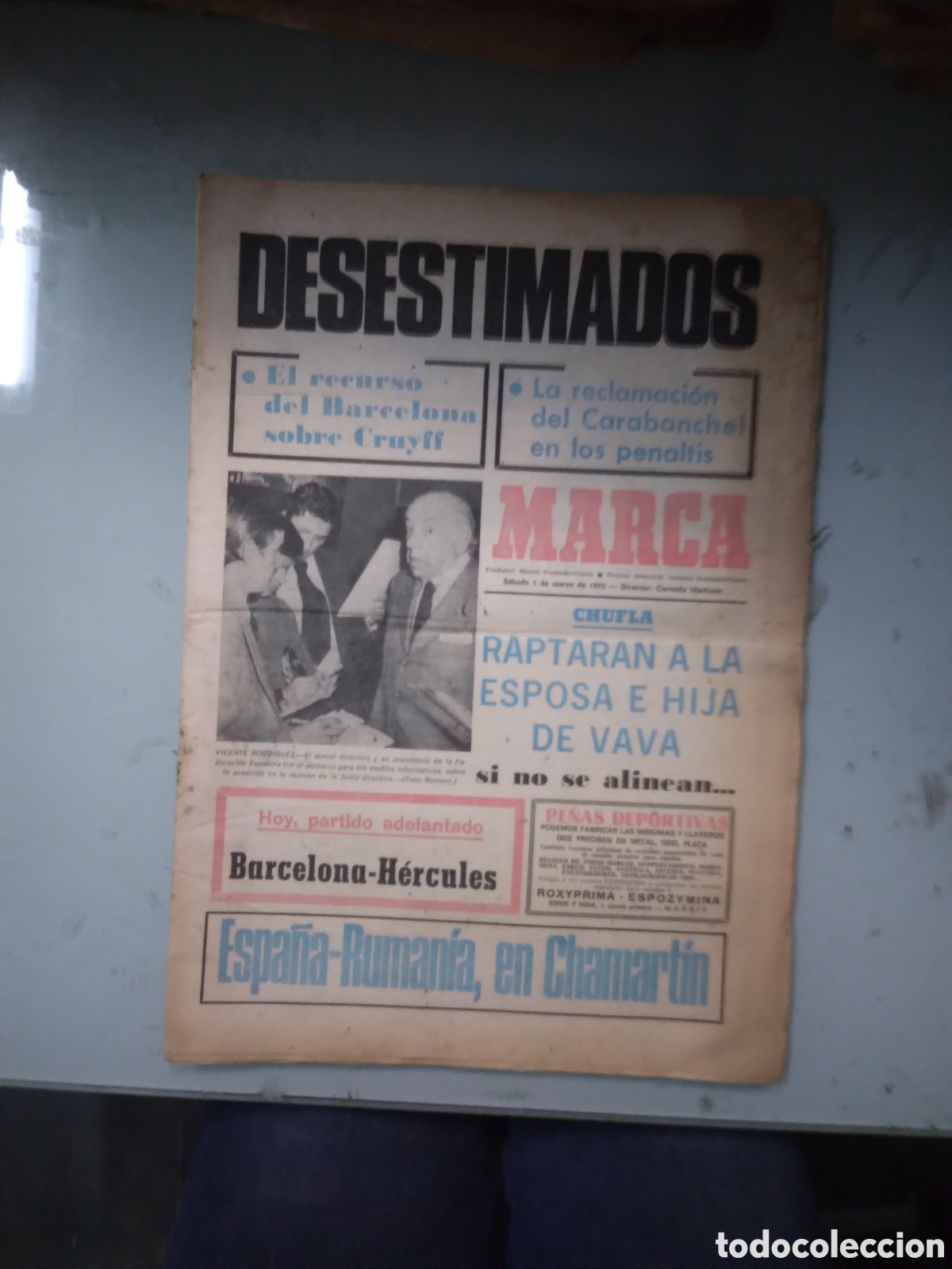 Coleccionismo deportivo: Marca, 1975, 1 marzo - Foto 1
