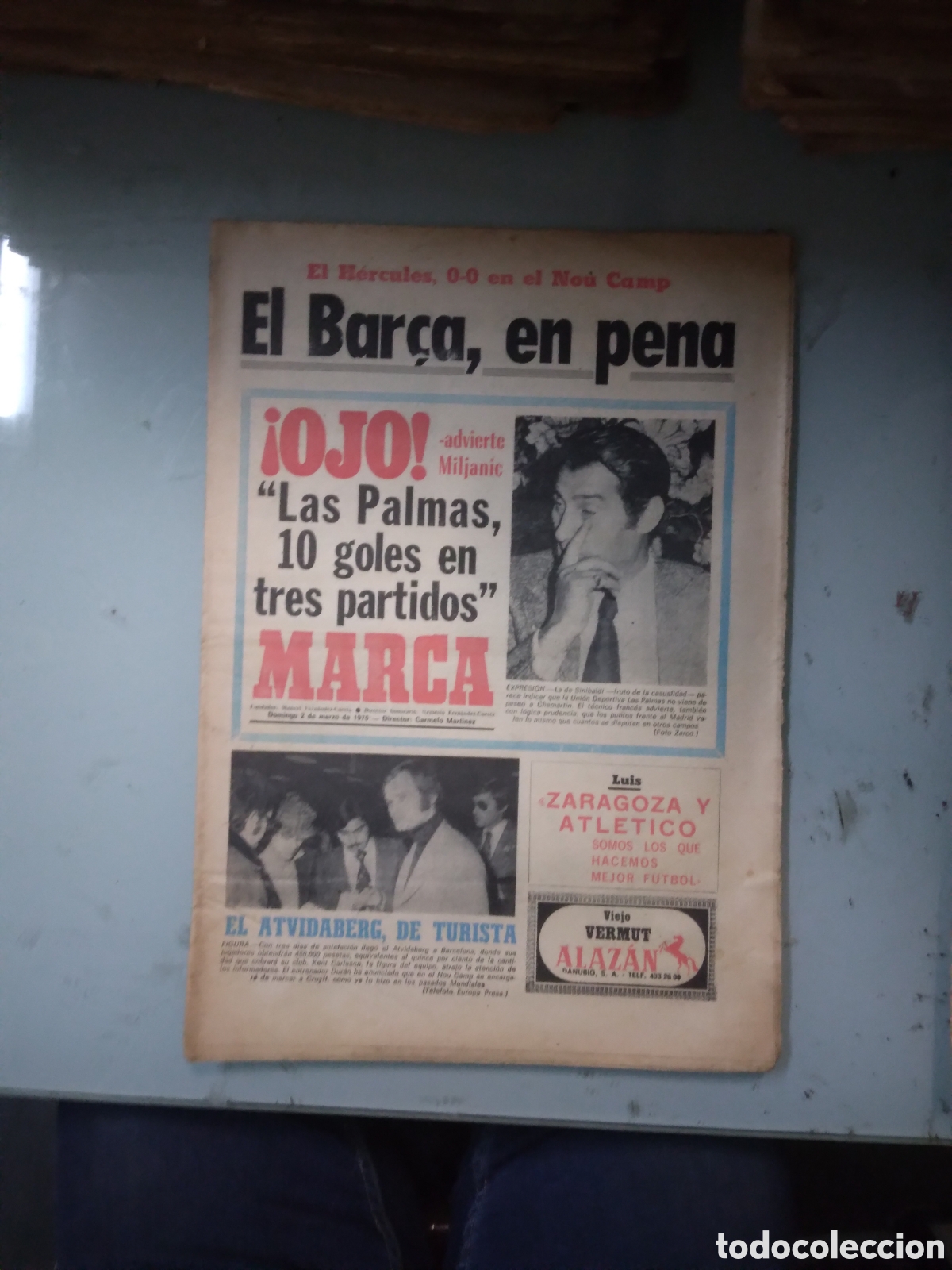 Collectionnisme sportif: Marca, 1975, 2 marzo