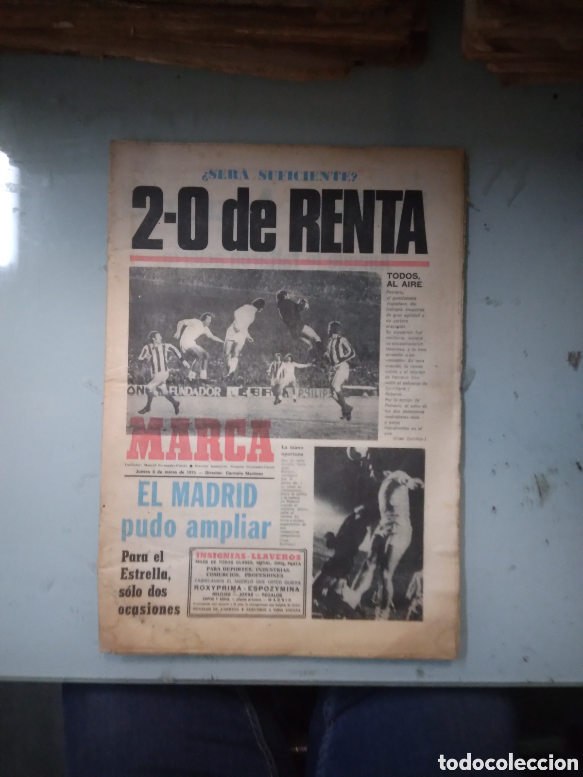 Coleccionismo deportivo: Marca, 1975, 6 marzo - Foto 1