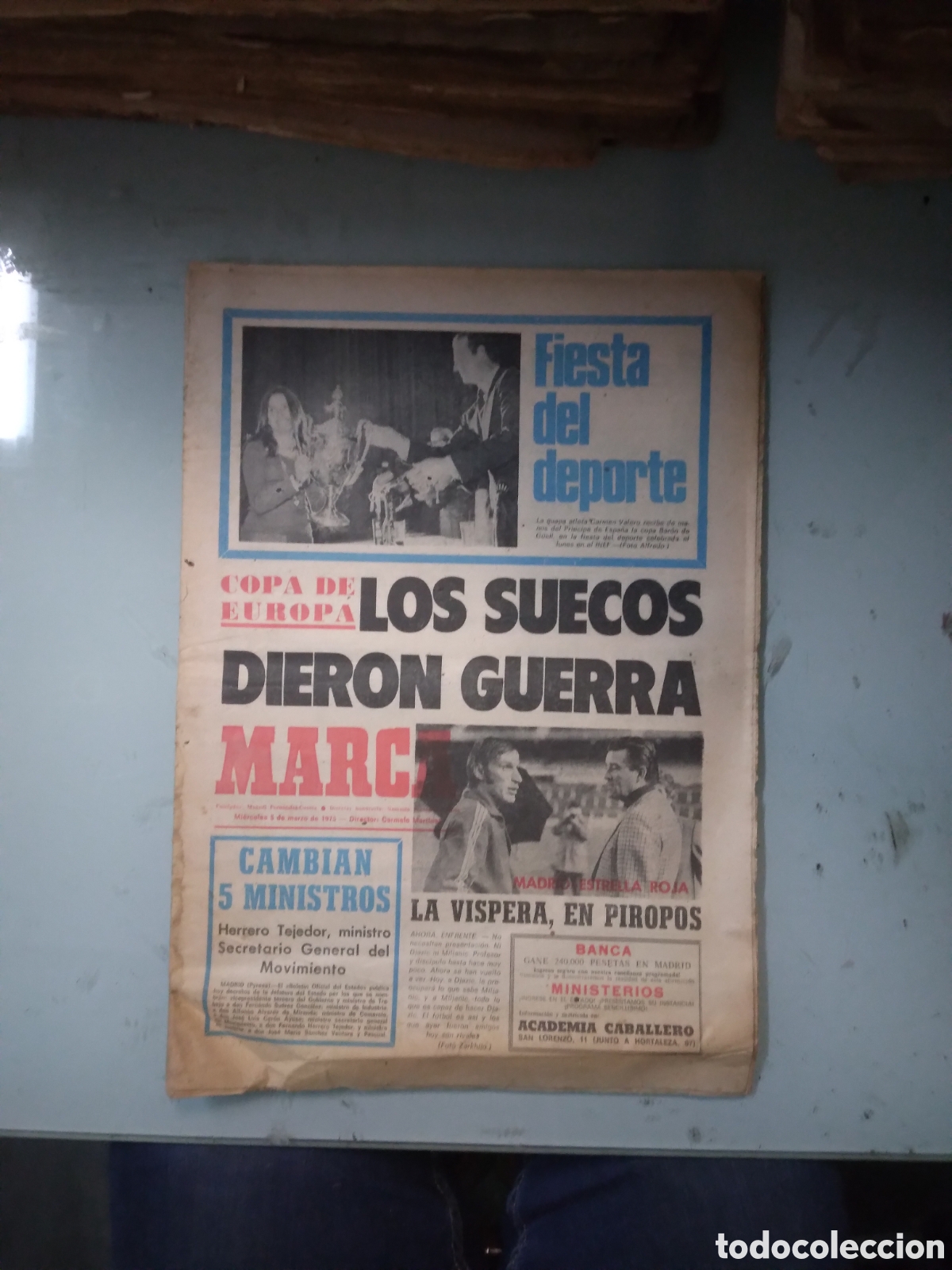 Coleccionismo deportivo: Marca, 1975, 5 marzo - Foto 1