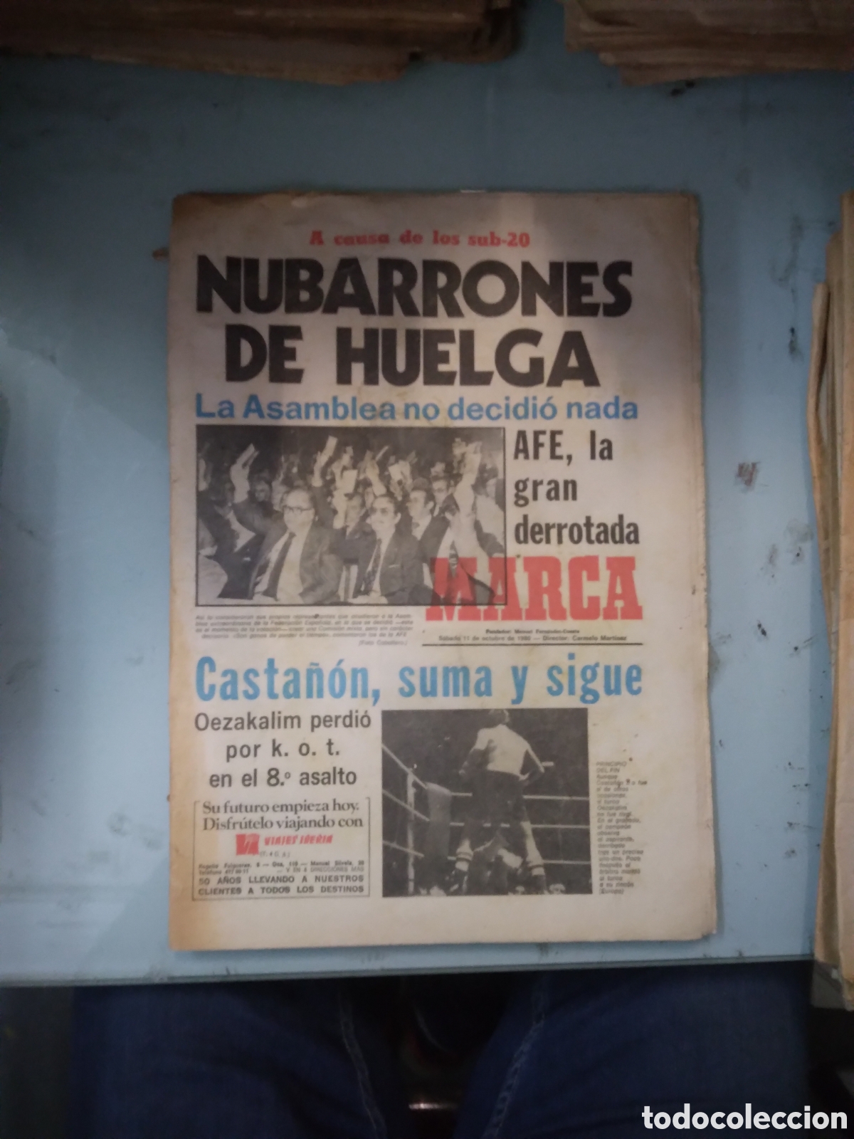 Sports collectibles: Diario Marca, 1980, 11 octubre