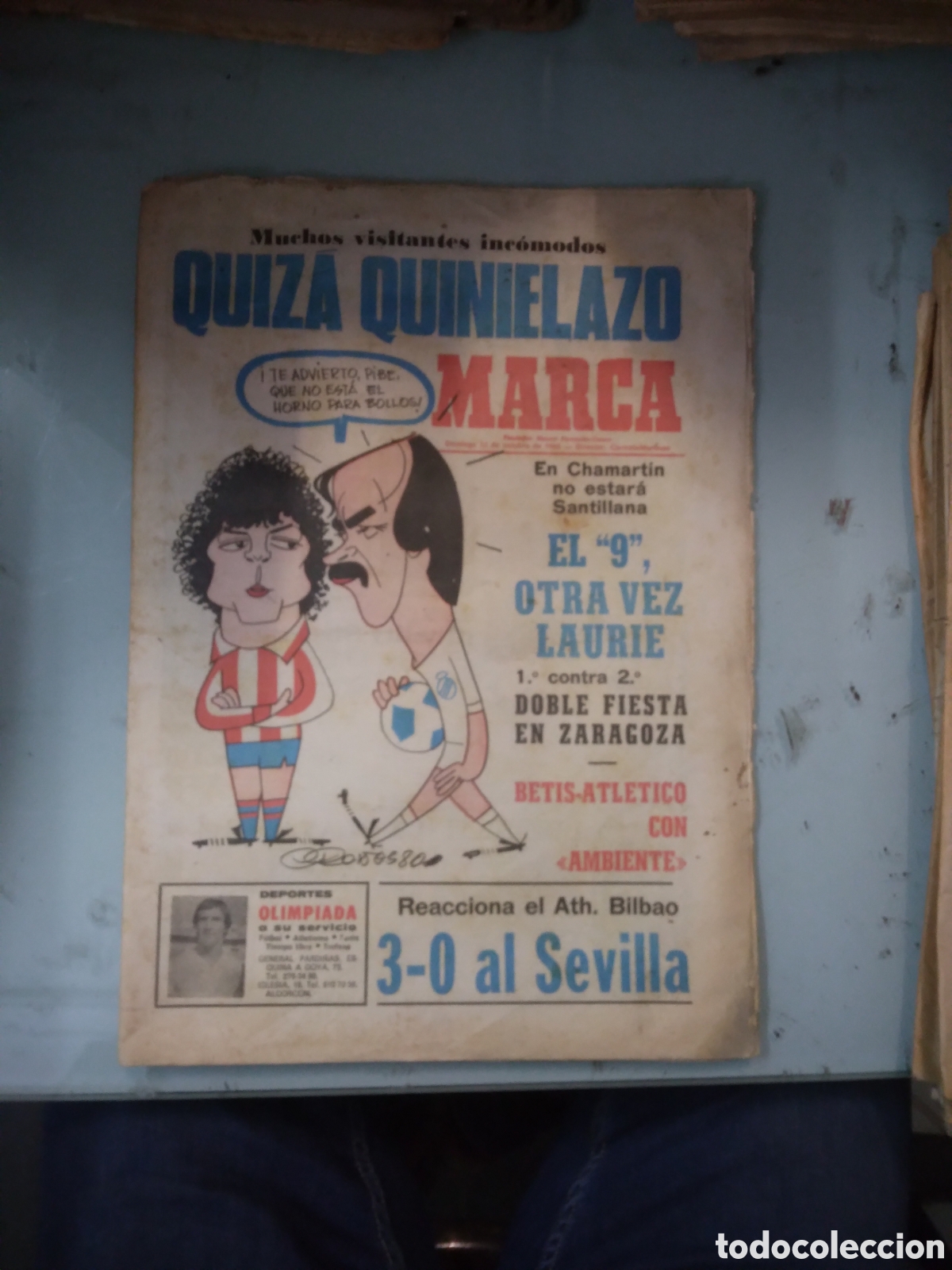 Sports collectibles: Diario Marca, 1980,12 octubre