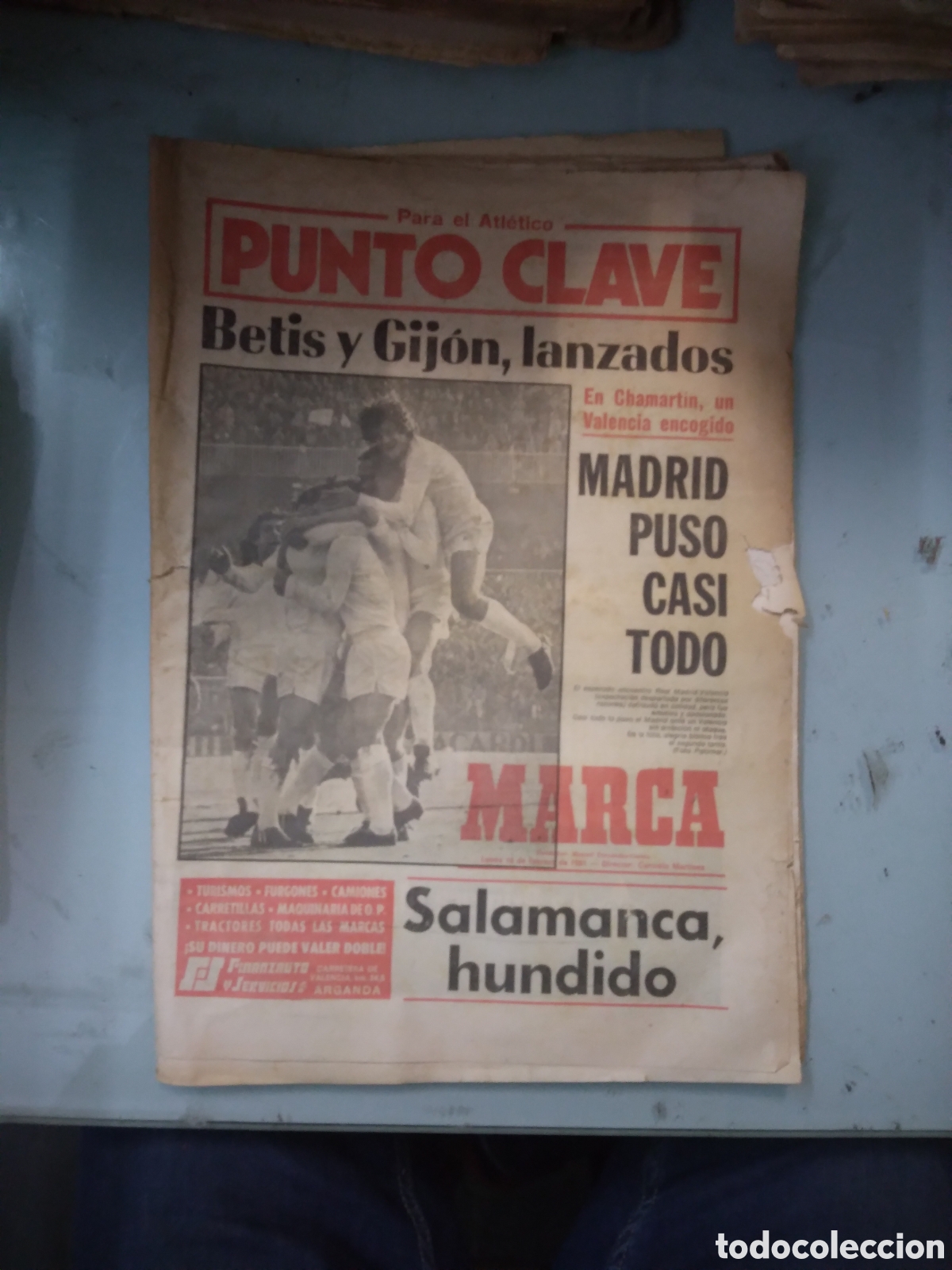 Sports collectibles: Diario Marca, 1981, 16 febrero