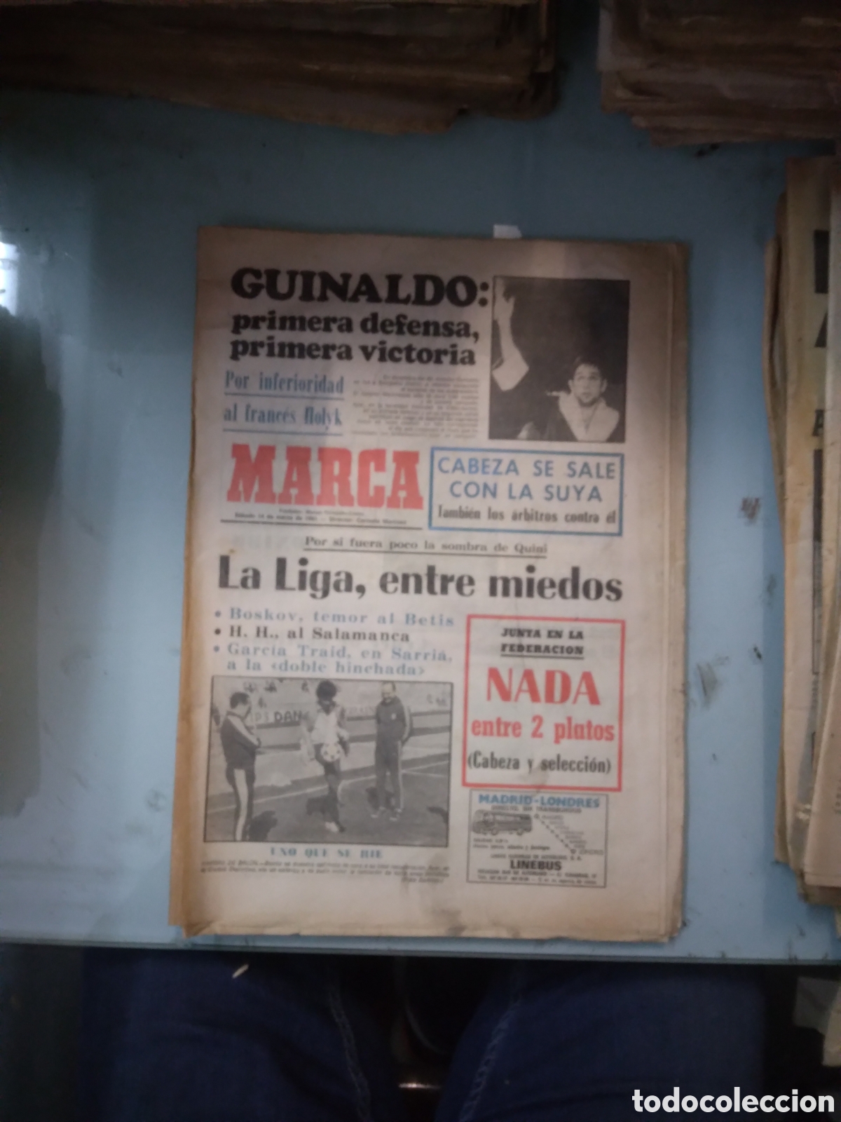 Sports collectibles: Diario Marca, 1981, 14 marzo