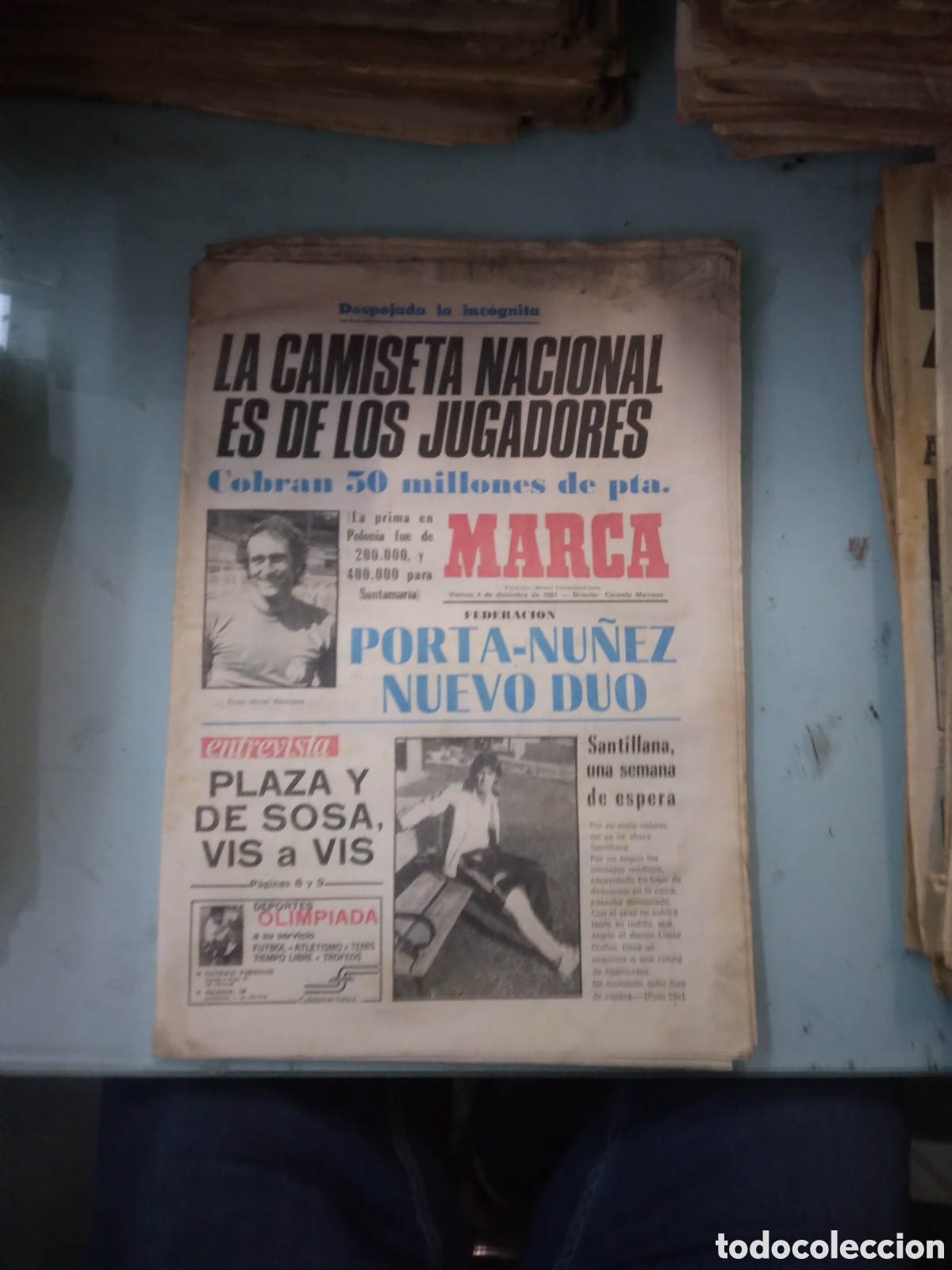 Coleccionismo deportivo: Diario Marca, 1981, 4 diciembre