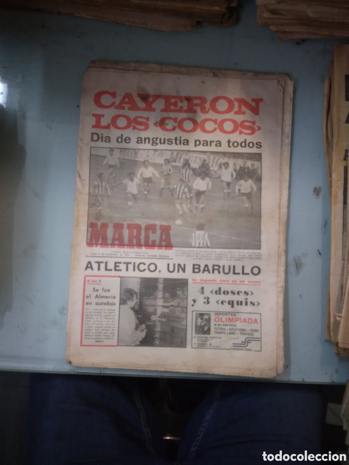 Coleccionismo deportivo: Diario Marca, 1981, 9 noviembre
