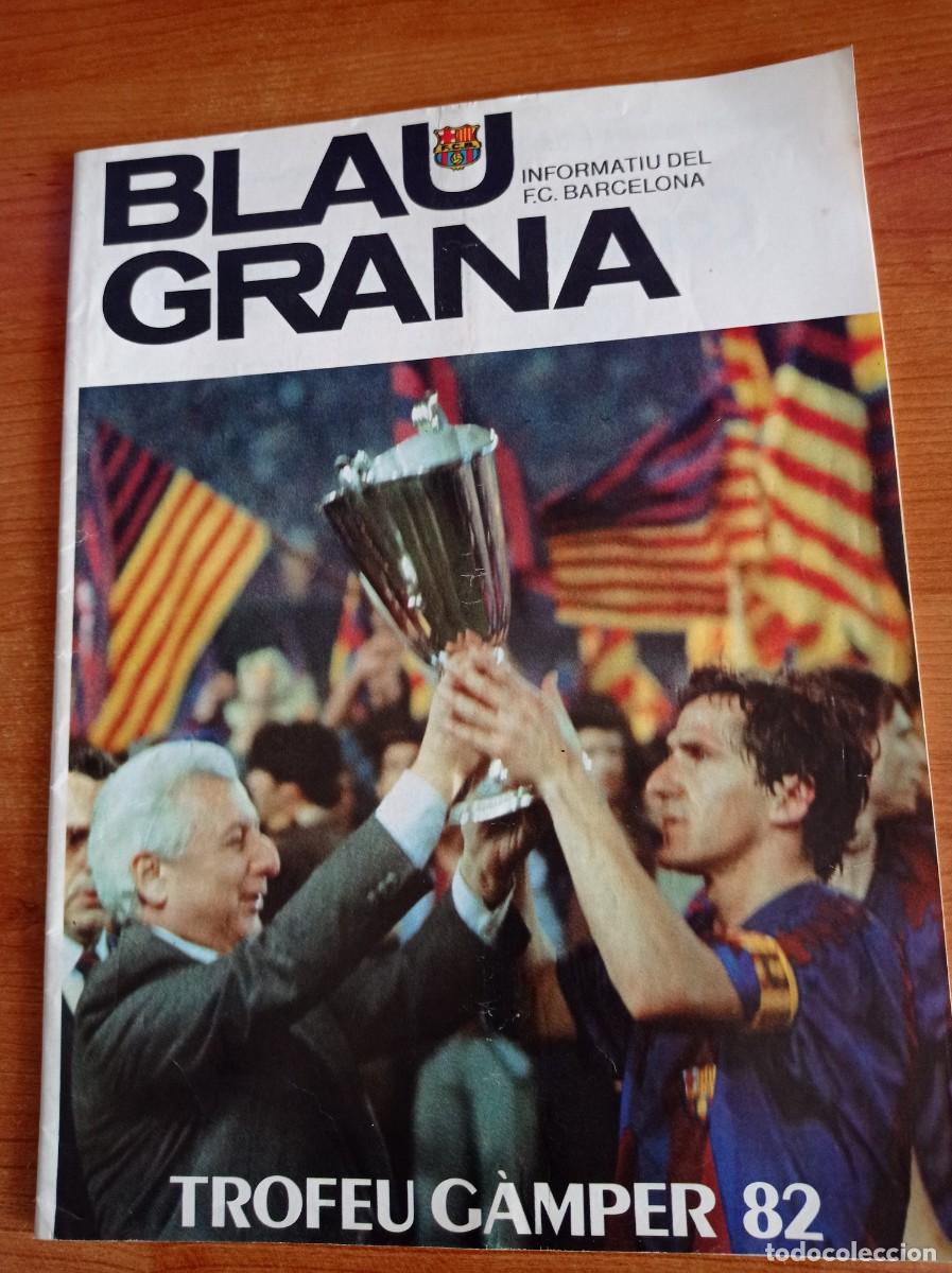 Coleccionismo deportivo: Blaugrana revista G.C. Barcelona. Gamper 1982. Maradona.