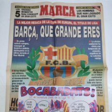 Coleccionismo deportivo: MARCA FC BARCELONA BARÇA CAMPEON LIGA Y EUROPA 1991-1992 + BOCABADATS HISTORIA FINAL LIGA 91-92