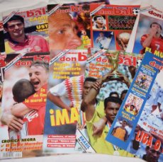 Coleccionismo deportivo: 10 REVISTAS, DON BALÓN – CON LOS POSTERS DE ESPAÑA Y BRASIL - BUEN ESTADO - ¡MIRA EXCELENTE! LOTE 3