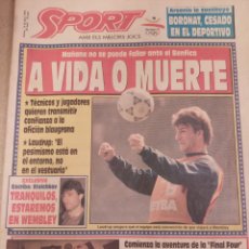 Coleccionismo deportivo: SPORT, Nº 4461, 1 DE ABRIL 1992