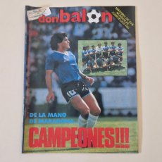 Coleccionismo deportivo: REVISTA DON BALÓN N° 559. ARGENTINA CAMPEÓN MUNDIAL MÉXICO '86. DIEGO MARADONA (1986).