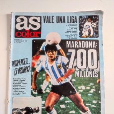 Coleccionismo deportivo: REVISTA AS COLOR Nº 469 1980 DIEGO MARADONA POSTER DIRCEU PEREIRA ATLETICO DE MADRID 79-80