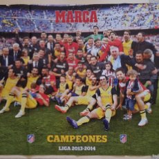 Coleccionismo deportivo: DIARIO MARCA SÚPER PÓSTER ATLÉTICO DE MADRID CAMPEÓN DE LIGA (2013/ 2014).