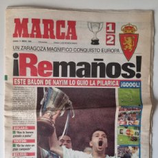 Coleccionismo deportivo: DIARIO MARCA - 11 MARZO 1995. FINAL RECOPA REAL ZARAGOZA-ARSENAL