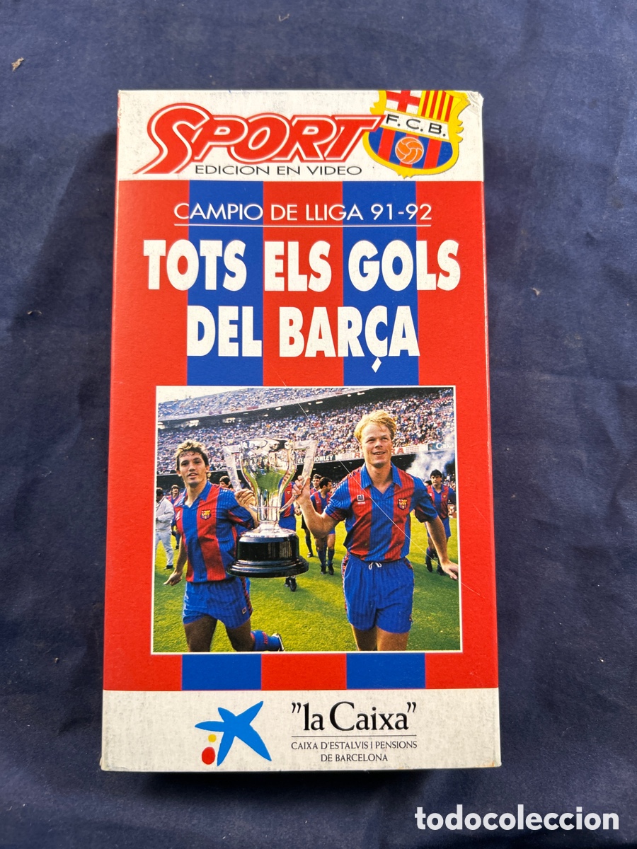 Coleccionismo deportivo: TOTS ELS GOLS DEL BAR&Ccedil;A VHS - Foto 1
