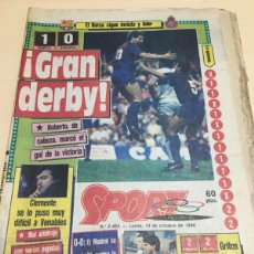 Coleccionismo deportivo: DIARIO SPORT 13 OCTUBRE 1986