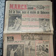 Coleccionismo deportivo: DIARIO MARCA 21 JUNIO 1954 3065 FINAL COPA GENERALISIMO CAMPEON VALENCIA 3-0 BARCELONA QUINCOCES