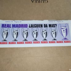 Coleccionismo deportivo: PEGATINA MARCA REAL MADRID ¿ALGUIEN DA MÁS?