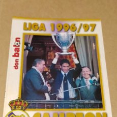 Coleccionismo deportivo: SUPLEMENTO DON BALON REAL MADRID CAMPEON LIGA 96-97 CAPELLO POSTER PLANTILLA TEMPORADA 1996/1997