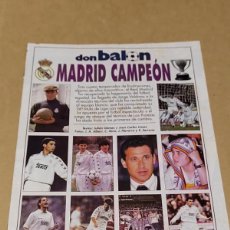 Coleccionismo deportivo: DON BALÓN SUPLEMENTO MADRID CAMPEÓN, REAL MADRID DE LA PÁGINA 25 A LA 56, LAUDRUP