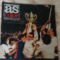 Coleccionismo deportivo: REVISTA AS COLOR. NUM. Nº 163, 1974.COPA Y RECOPA PARA EL MADRID. PÓSTERS RAYO VALLECANO Y MOTO BMW.