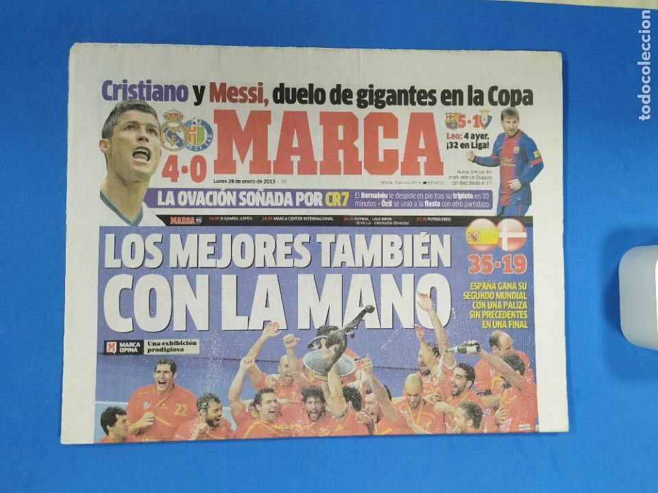 Collezionismo sportivo: Marca extra Espa&ntilde;a Campeona del mundo de Balonmano 2013