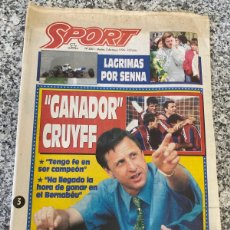 Coleccionismo deportivo: REVISTA SPORT 5201 3 MAYO 1994 GANADOR CRUIF