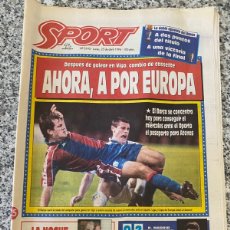 Coleccionismo deportivo: SPORT NÚMERO 5193 21 ABRIL AHORA POR EUROPA 1994