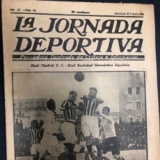 Coleccionismo deportivo: REVISTA LA JORNADA DEPORTIVA Nº 121 1923 III PRUEBA TROFEO ARMANQUE PARTIDO MURCA FC - VALENCIA F.C