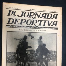 Coleccionismo deportivo: REVISTA LA JORNADA DEPORTIVA Nº58 1922 F.C BARCELONA - F.C MARTINEC