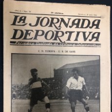 Coleccionismo deportivo: REVISTA LA JORNADA DEPORTIVA Nº 39 1922