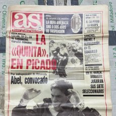 Coleccionismo deportivo: AS (27-3-1991) HOY ESPAÑA HUNGRIA ABEL RESINO ATLETICO REAL MADRID ANTIC PARDEZA MILAN ANTUNEZ