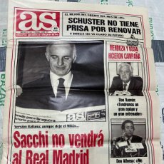 Coleccionismo deportivo: AS (5-4-1991) SACCHI REAL MADRID UEFA VAN BASTEN BERLUSCONI MILAN USSIA MENDOZA BURGOS MARADONA