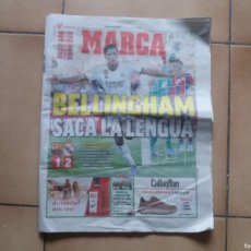 Coleccionismo deportivo: PERIÓDICO DEPORTIVO MARCA. FC BARCELONA REAL MADRID 1-2. DOBLETE DE BELLINGHAM. CLÁSICO.